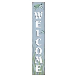 My Word! Multicolored Wood 46.5 in. H Welcome Seaturtle Porch Sign