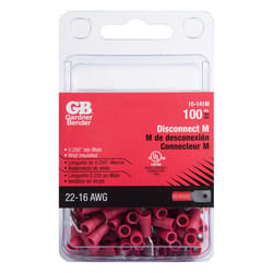 Gardner Bender 22-16 Ga. Insulated Wire Male Disconnect Red 100 pk