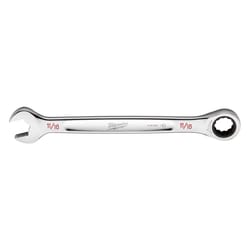 Milwaukee 11/16 in. X 11/16 in. 12 Point SAE I-Beam Ratcheting Combination Wrench 1.52 in. L 1 pc