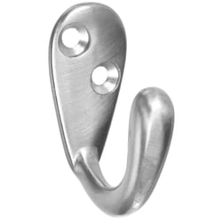 National Hardware Satin Nickel Silver Robe Hook