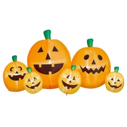 Glitzhome 96 in. LED Prelit Jack-O-Lantern Pumpkins Halloween Decor