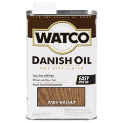 Watco Transparent Dark Walnut Oil-Based Danish Oil 1 qt