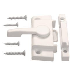 Ace White Zinc Window Lock 3/8 in. H 1 pk