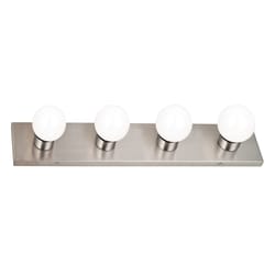 Design House Satin Nickel 4 lights Vanity Light Surface