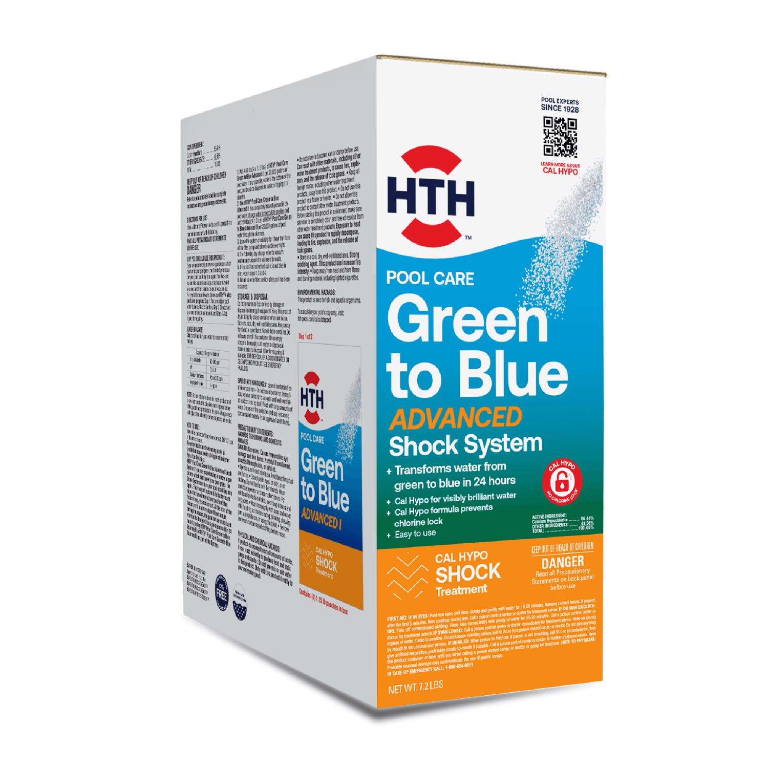 HTH Super Green to Blue Granule Shock System 7.2 lb - Ace Hardware