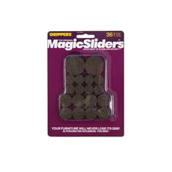 Magic Sliders Nylon Self Adhesive Gripper Pad Black Round 1 pk