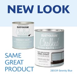 Rust-Oleum Chalked Ultra Matte Serenity Blue Water-Based Acrylic Chalk Paint 30 oz