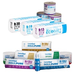 Knauf EcoTouch 15 in. W X 93 in. L X 3.5 in. 15 Kraft Faced Fiberglass Insulation Batt 77.5 sq ft