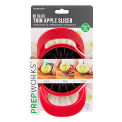 Progressive Prepworks Red Plastic/Stainless Steel Thin Apple Slicer