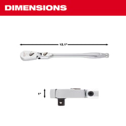 Milwaukee 3/8 in. drive SAE Flex Head Ratchet 90 teeth