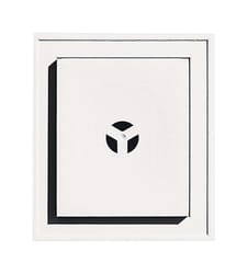 Builders Edge 12-1/8 in. H X 8 in. W X 1-5/8 in. L Prefinished White Vinyl Mounting Block