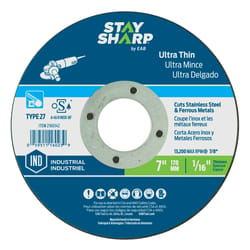 Stay Sharp 5 in. D X 7/8 in. Grinding Wheel