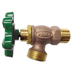 Prier 526 Series 1/2 in. MIP X 3/4 in. Garden Hose Thread Brass Boiler Drain