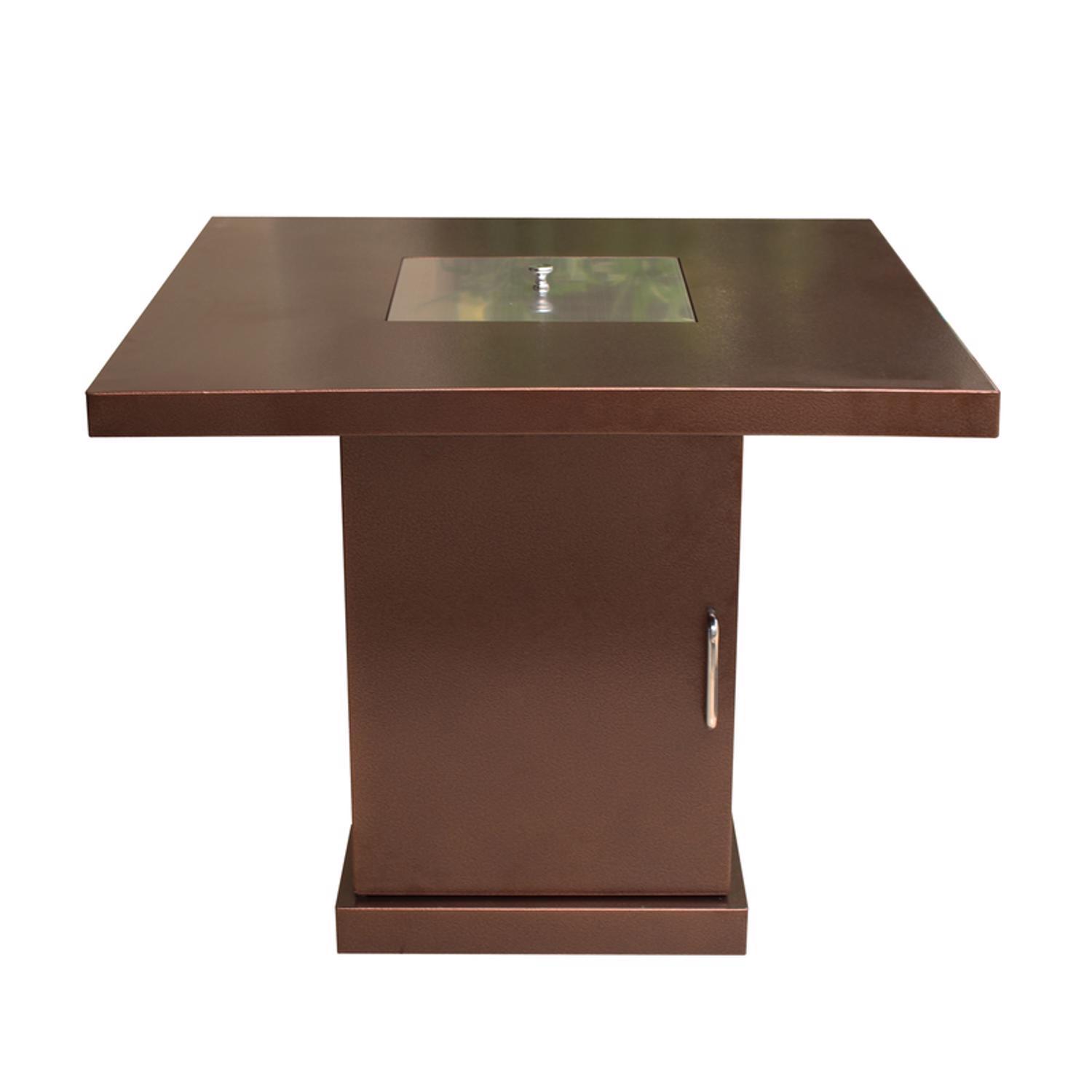 AZ Patio Heater 30 in. W Steel Modern Square Propane Fire Pit Sansujyuku sansujyuku.com