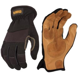 DeWalt Men's Driver Gloves Black/Brown XL 1 pk