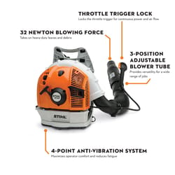 STIHL BR 600 238 mph 677 CFM Gas Backpack Leaf Blower