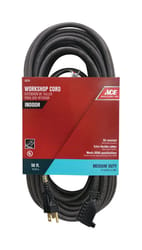 Ace Indoor 50 ft. L Black Extension Cord 14/3 SJO