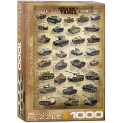 Eurographics World War II Tanks Jigsaw Puzzles Multicolored 1000 pc