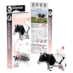 Safari Ltd. Eugy Holstein Cow 3D Puzzle Black/White