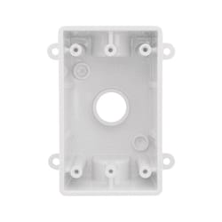 Sigma Engineered Solutions New Work 16.3 cu in Rectangle Plastic 1 gang Weatherproof Box White
