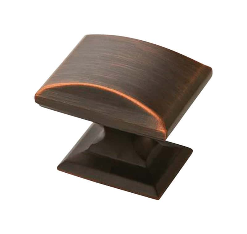 Amerock Candler Rectangle Cabinet Knob 1-1/8 in. Oil Rubbed Bronze 1 pk ...