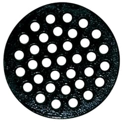 Round 6-7/8 in. Black Cast Iron Floor Drain Cover