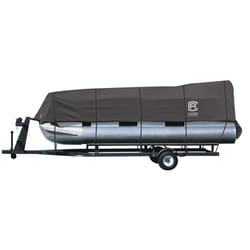 Classic Accessories Stormpro Polyester 348 in. L X 220 in. W Pontoon Boat Cover Gray