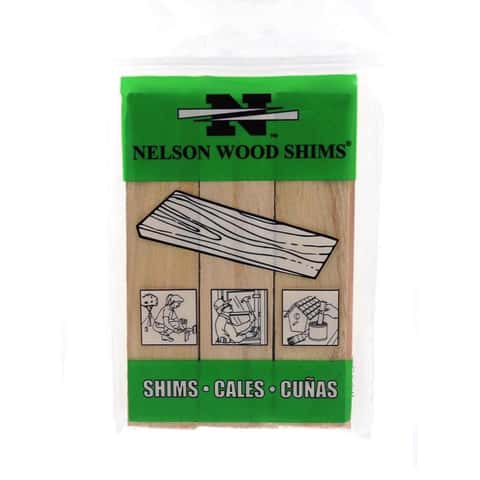 Nelson 1.5 in. W X 6 in. L Wood Shim 9 pk Nelson 1.5 in. W X 6 in. L Wood Shim 9 pk