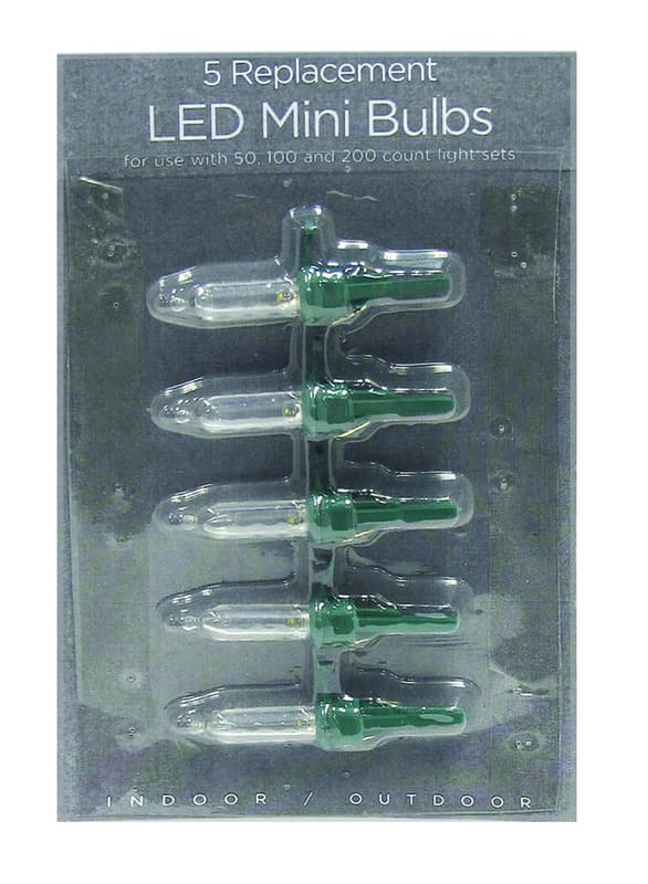 UPC 843518023051 product image for Celebrations Warm White M5 Mini LED Replacement Bulbs 5/Pack (11221-71) | upcitemdb.com