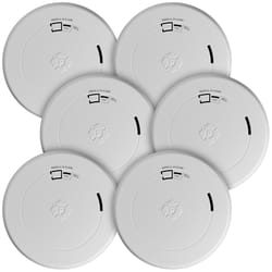 BRK Battery-Powered Photoelectric Smoke and Carbon Monoxide Detector 6 pk