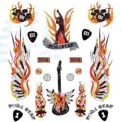 PineCar Dry Transfer Decal Multicolored