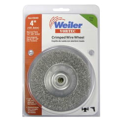 Weiler Vortec 4 in. Fine Crimped Wire Wheel Carbon Steel 4500 rpm 1 pc