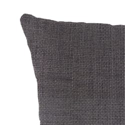 Jordan Manufacturing Gray Polyester Throw Pillow 4 in. H X 18 in. W X 18 in. L