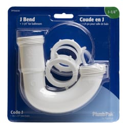 Plumb Pak 1-1/4 in. D Plastic J-Bend