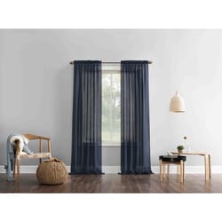 No. 918 Erica Navy Curtain 51 in. W X 84 in. L