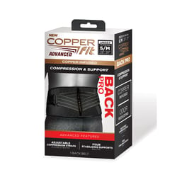 Copper Fit Black Compression Back Support Belt 1 pk