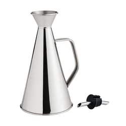 Fante's Cousin Patricia Silver Stainless Steel Olive Oil Can 500 oz