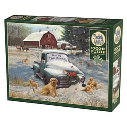 Cobble Hill Merry Christmas Puzzle Multicolored 1000 pc
