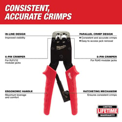 Milwaukee 10.65 in. L Ratcheting Crimper