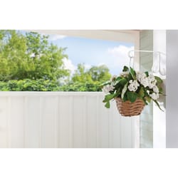 Living Accents White Steel 6 in. H Basic Plant Hook 1 pk