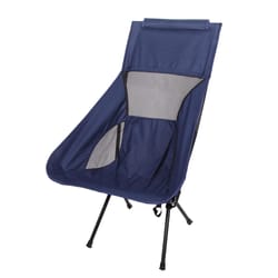 Stansport High Back Blue Camping Chair 34.5 in. H X 15 in. W X 27.5 in. L 1 pk