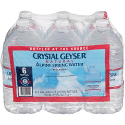 Crystal Geyser Alpine Natural Spring Water 1 gal 1 pk