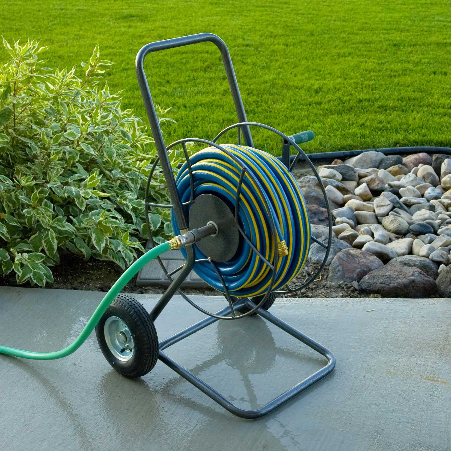 Yard Butler 200 ft. Wheeled Silver Hose Cart - Ace Hardware