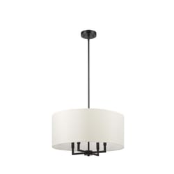 Globe Electric Matte Black 4 lights Chandelier