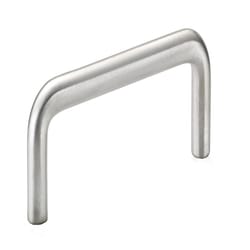 Richelieu Functional Arched Bar Cabinet Pull 3 in. Brushed Chrome Gray 1 pk