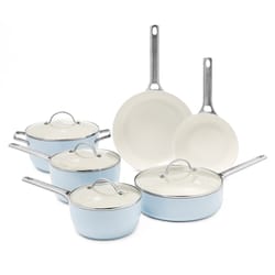 GreenPan Padova Ceramic Cookware Set Blue