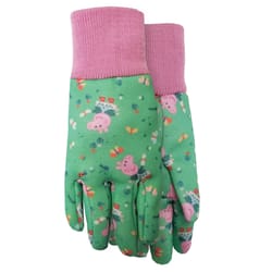 Midwest Quality Gloves Child's Indoor/Outdoor Peppa Pig Jersey Work Gloves Green/Pink Youth 6 pair