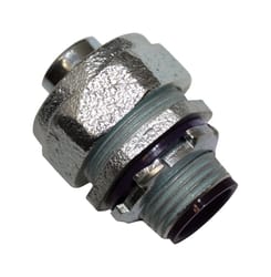 Sigma Engineered Solutions ProConnex 1/2 in. D Zinc-Plated Iron Straight Connector For Liquid Tight