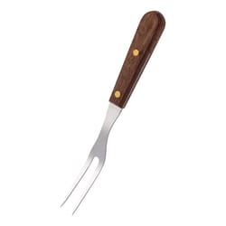 HIC Kitchen Silver/Brown Stainless Steel/Wood Granny Fork