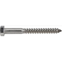 Hillman 3/8 in. X 3-1/2 in. L Hex Stainless Steel Lag Screw 25 pk